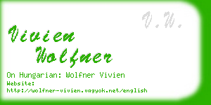 vivien wolfner business card